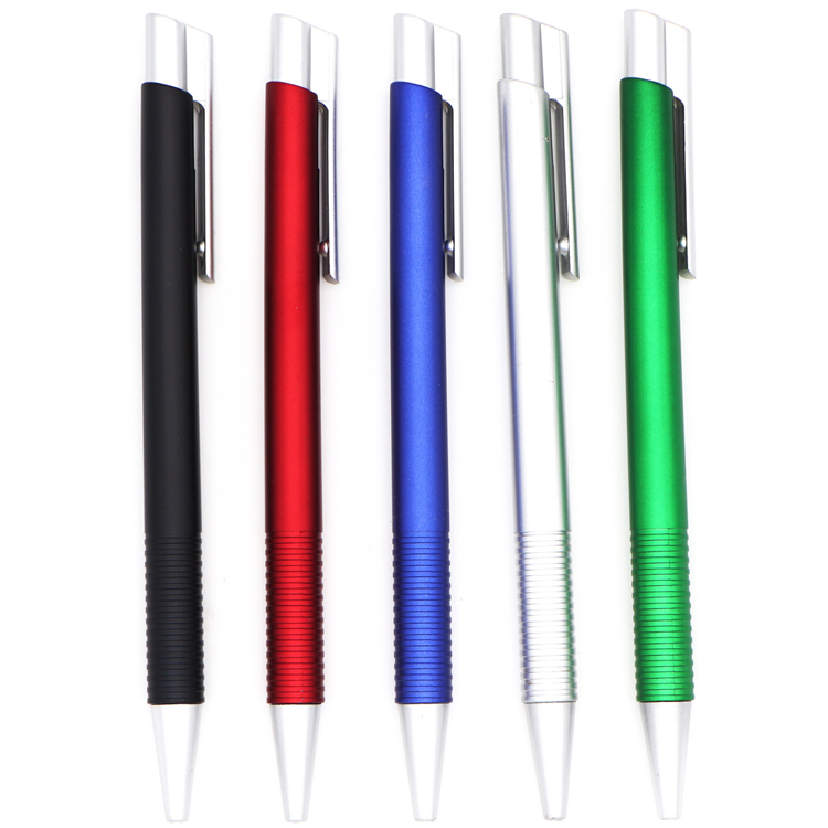 China pen factory simple plastic push ballpoint pen